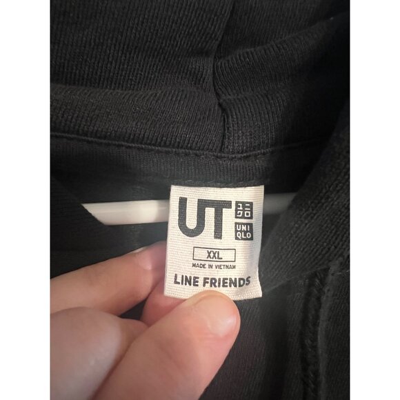 Uniqlo x Line Friends Year of The Tiger Lets Celebrate Together Black Hoodie XXL - Picture 3 of 5